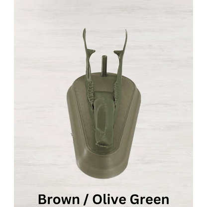 Whitetail Deer European Mount - Brown Uniform / Olive Green