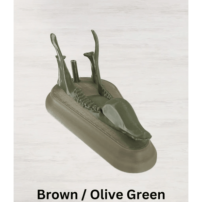 Whitetail Deer European Mount - Brown Uniform / Olive Green