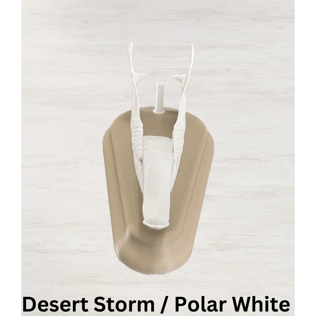 Whitetail Deer European Mount - Desert Storm / Polar White -