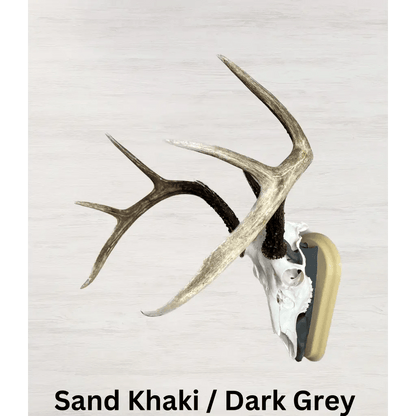 Whitetail Deer European Mount - Sand Khaki / Dark Grey 